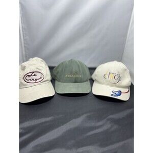 Lot Of 3 Las Vegas Casino Hats Caps Bellagio Cirque Du Solei